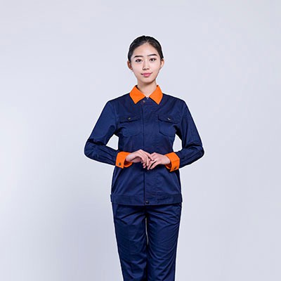 藏蓝拼色套装图2